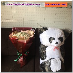 Combo Bánh Kem & Hoa Tươi - MM90